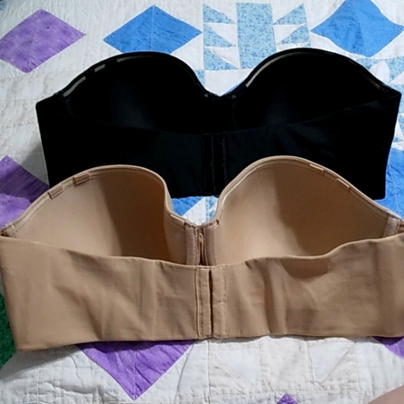 2 NEW NEVER BEEN WORN LANE BRYANT CACIQUE STRAPLESS BRAS SIZE 42C - Picture 2 of 11